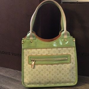 Louis Vuitton Green Kathleen Mini Lin Sac